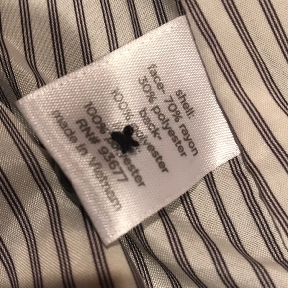 Blazer charcoal gray pinstripe XS EUC - Picture 6 of 8